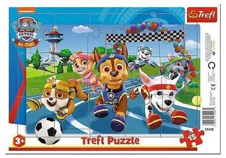 Puzzle ramkowe 15 Uczynne pieski TREFL