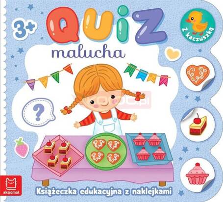 Quiz malucha. Książeczka edukacyjna z naklejkami..