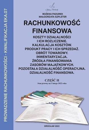 Rachunkowość Finansowa część II PADUREK