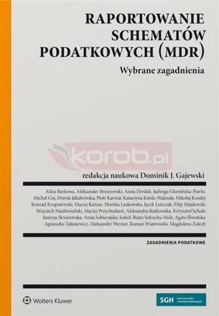 Raportowanie schematów podatkowych (MDR)