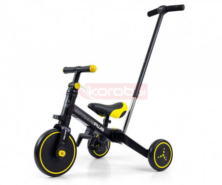 Rowerek Ride On - Bike 4w1 OPTIMUS PLUS Black