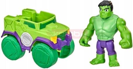 SPIDERMAN SPIDEY FIGURKA HULK Z POJAZDEM F3989