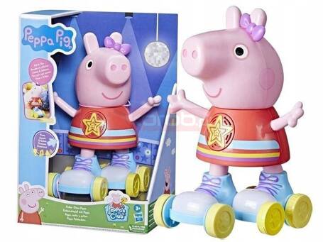 ŚWINKA PEPPA NA WROTKACH duża figurka 28 cm ze światłem, dźwiękiem F4831