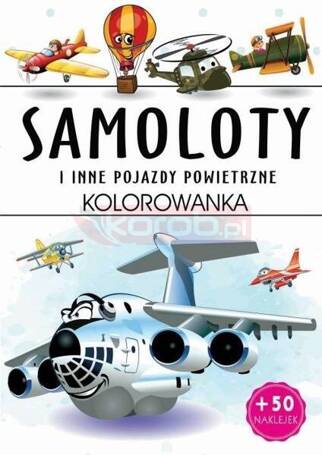 Samoloty - kolorowanka