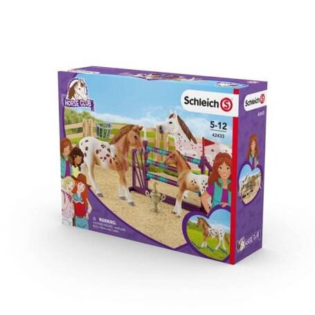 Schleich 42433 Zestaw treningowy koni Appaloosa