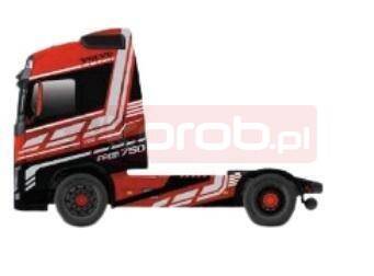 Str. Fire Haulers Volvo FH16 Dark Red 1:43 BBURAGO