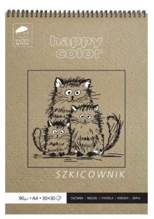 Szkicownik A4/60K Młody Artysta HAPPY COLOR