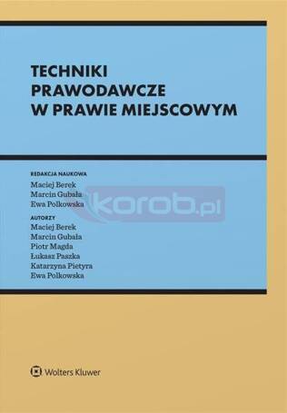 Techniki prawodawcze w prawie miejscowym