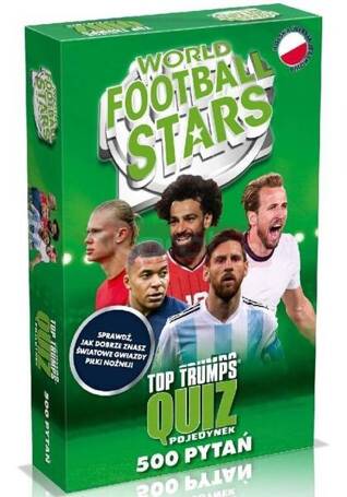 Top Trumps World Football Stars w pudełku