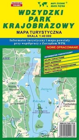 Wdzydzki PK 1:40 000 mapa turystyczna PIĘTKA