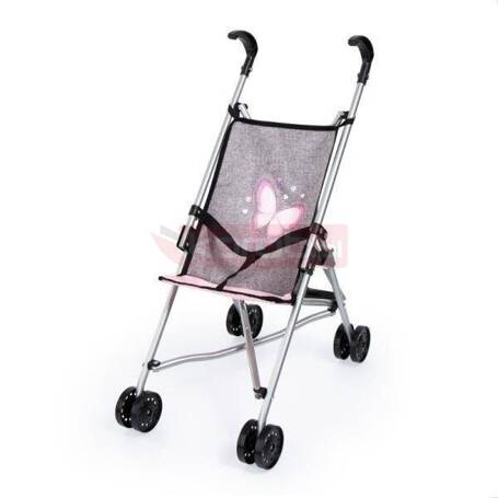 Wózek spacerówka dla lalek szary Buggy