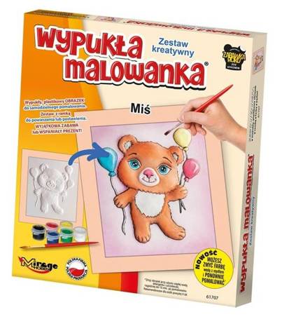 Wypukła Malowanka - Mały Miś