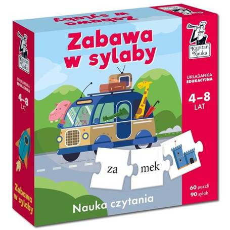 Zabawa w sylaby. Układanka edukacyjna 4-8 lat