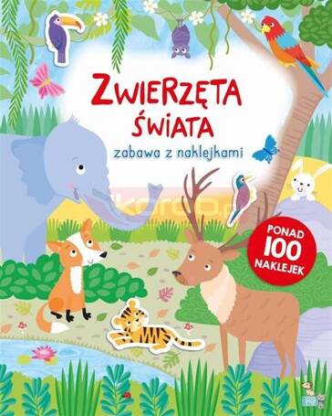 Zabawa z naklejkami. Zwierzęta świata