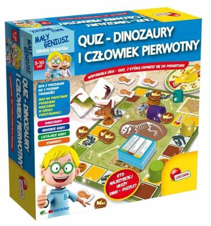 Zestaw Im a genius Quiz - Dinozaury i prehistoria