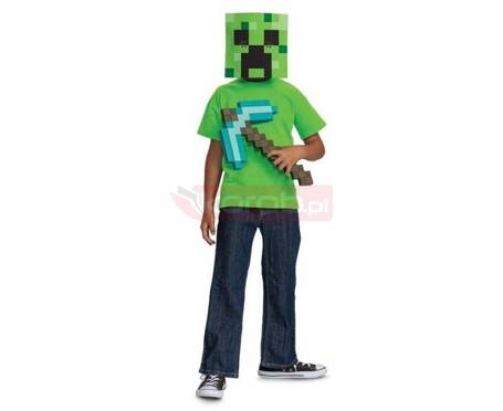 Zestaw Minecraft kilof, maska rozm. uniwer.