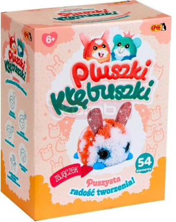 Zestaw kreatywny Pluszki-Kłębuszki 54 elementów Zajączek