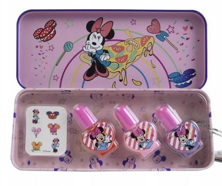 Zestaw lakierów met. etui Minnie Mouse