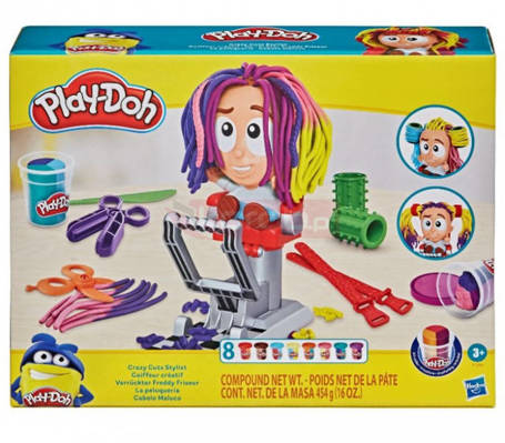 Zestaw z masą plastyczną PlayDoh Fryzjer Nowy 