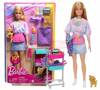 LALKA BARBIE MALIBU STYLISTKA zestaw z pieskiem HNK95