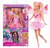 LALKA BARBIE WRÓŻKA z magiczną różdżką, magiczna zmiana koloru JCP76