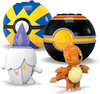 MEGA POKEMON KLOCKI 105el ZESTAW DRUŻYNA TYPU OGNISTEGO 4 figurki +Pokeball HTJ06