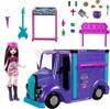 MONSTER HIGH AUTO POJAZD KONCERTOWY FOODTRUCK z rozkładaną sceną + LALKA HXH83